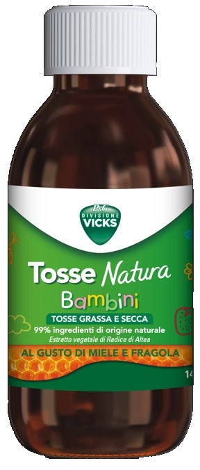 Vicks Tosse Natura Bambini Tosse Grassa e Secca Gusto Miele e Fragola 140  ml  Farmae - Para-farmacia Online di cosmesi, para-farmaci...