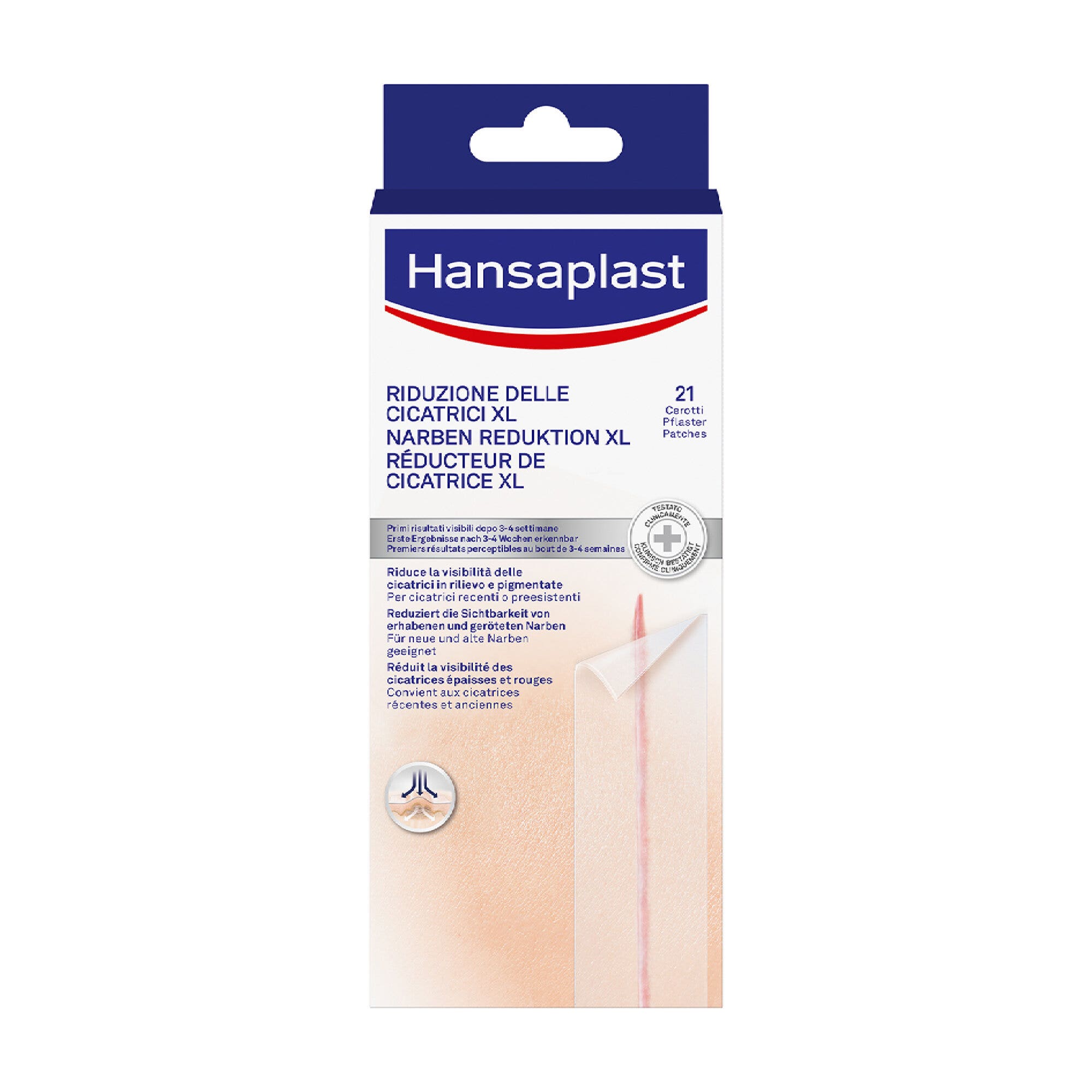 hansaplast-cerotti-riduzione-delle-cicatrici-xl-21-pezzi-da-3x14-6-cm