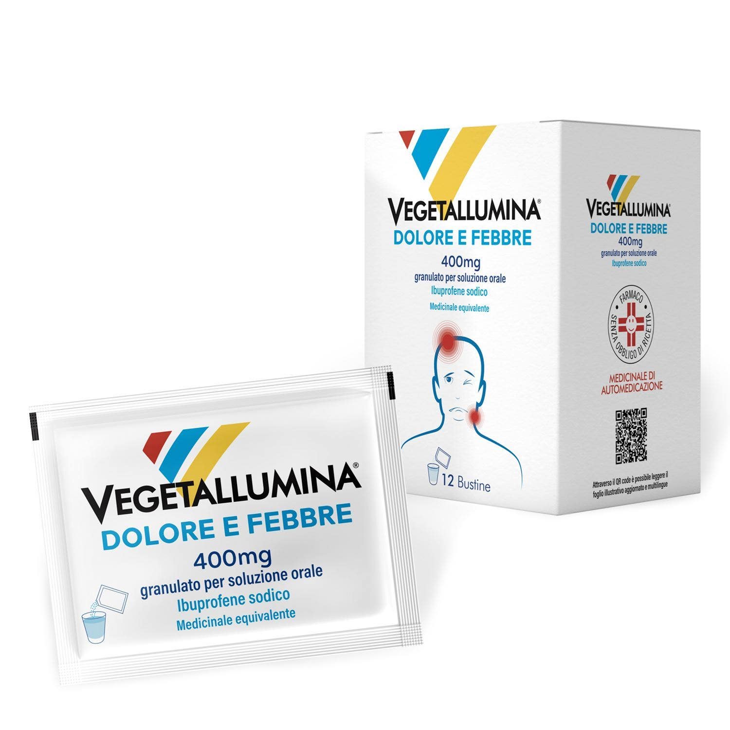Vegetallumina Dolore E Febbre 400mg 12 Bustine - 1