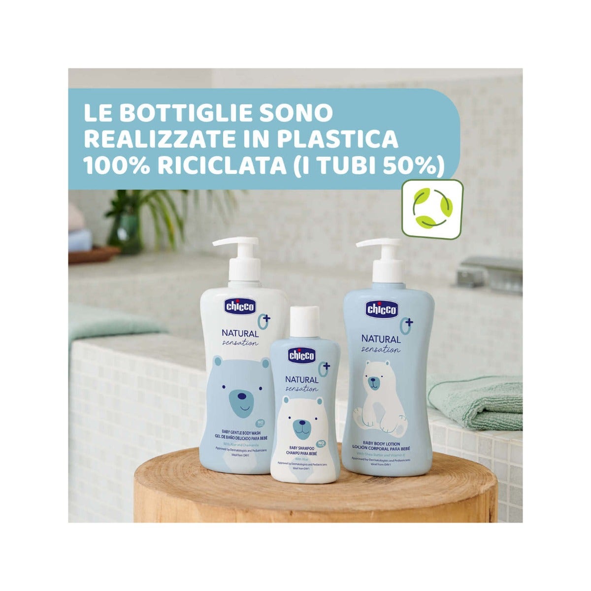 Chicco Natural Sensation Set Detergente Corpo&Capelli 200ml + Crema Corpo 150ml + Acqua Profumata 100ml-6