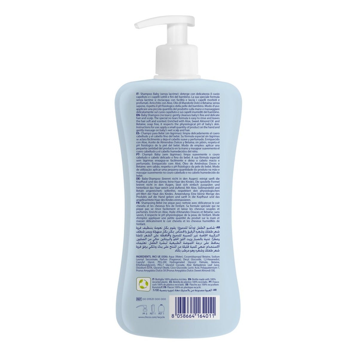 Chicco Natural Sensation Baby Shampoo 500ml 0Mesi+-2