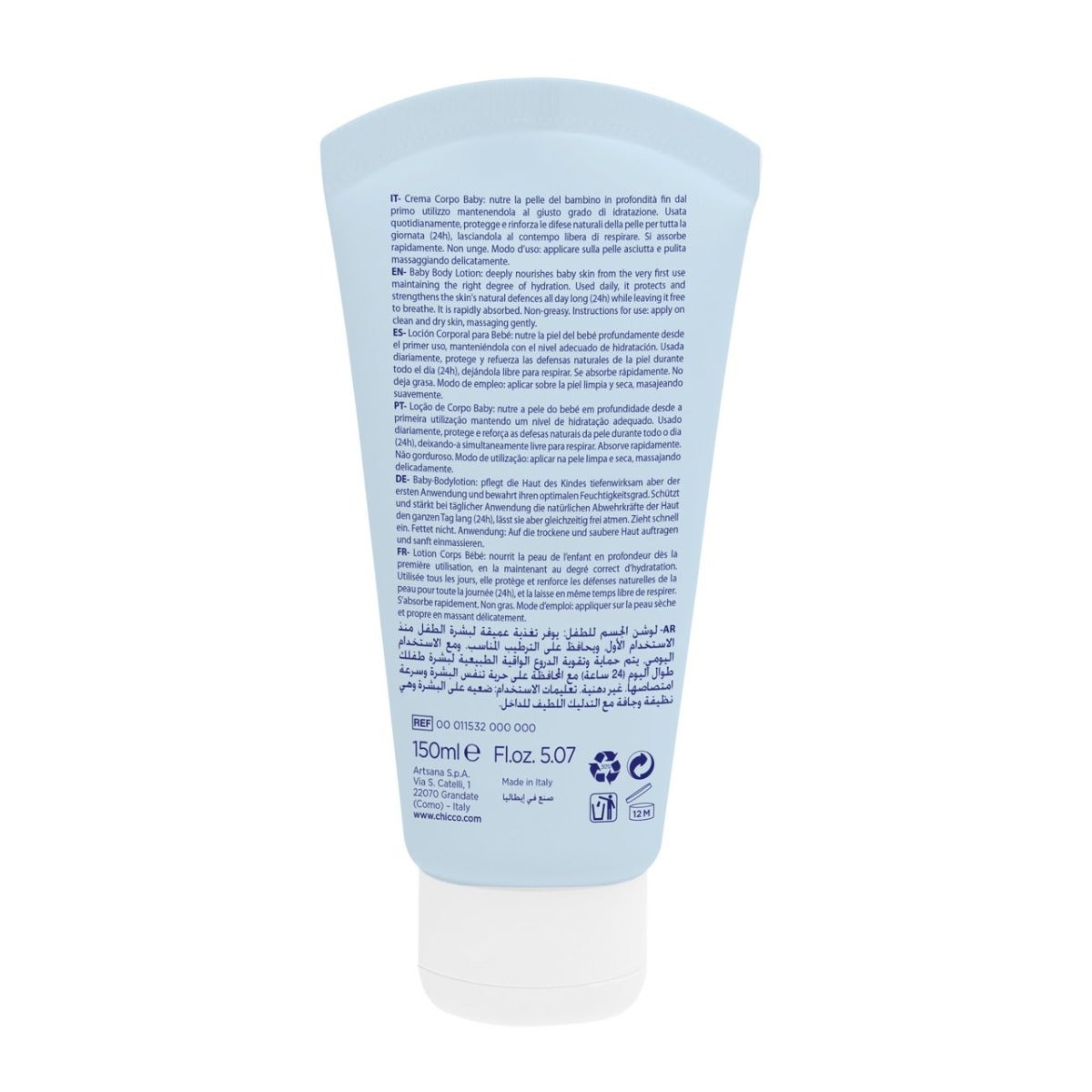 Chicco Natural Sensation Baby Crema Corpo 150ml 0Mesi+-2
