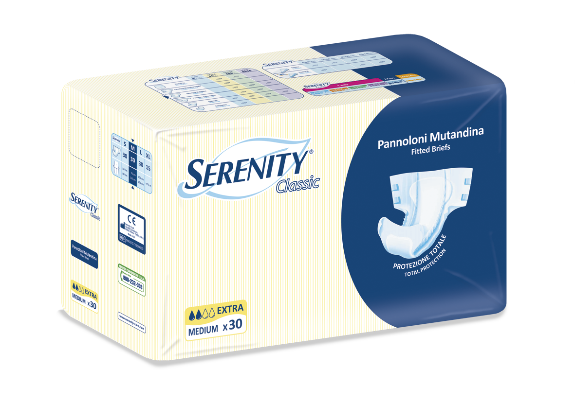 Serenity Pannolone Mutanda Classic Extra Tg M 30 Pezzi  - 2