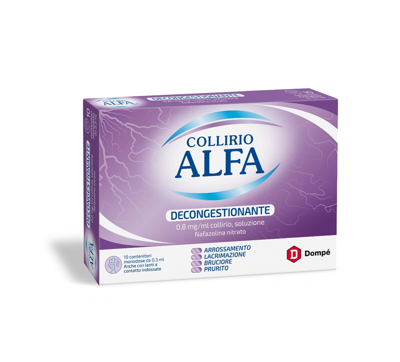 Collirio Alfa Decongestionante 0,8mg/ml 10x0,3ml-8