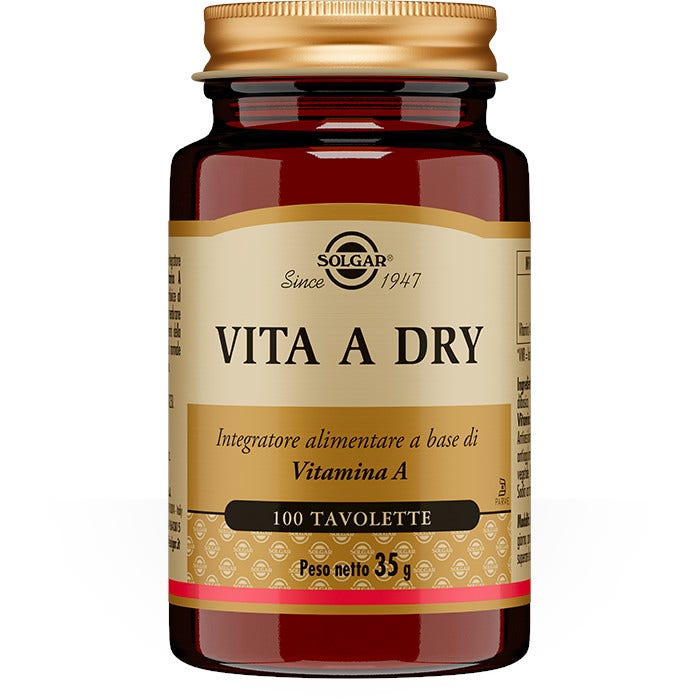 Solgar Vita A Dry 100 Tavolette-2