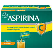 Aspirina C Antinfiammatorio e Antidolorifico per Influenza e Febbre con Vitamina C 10 Buste Arancia