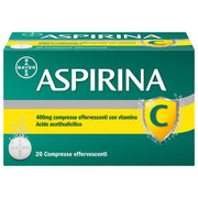 Aspirina C Antinfiammatorio Antidolorifico per Influenza Raffreddore e Febbre con Vitamina C 20 Cpr
