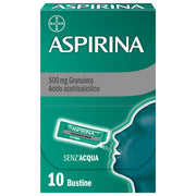 Aspirina in Granuli Senz'Acqua Antidolorifico e Antinfiammatorio contro Mal di Testa e Dolore 10 Bst