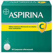 Aspirina C Antinfiammatorio Antidolorifico per Influenza Raffreddore e Febbre con Vitamina C 40 Cpr