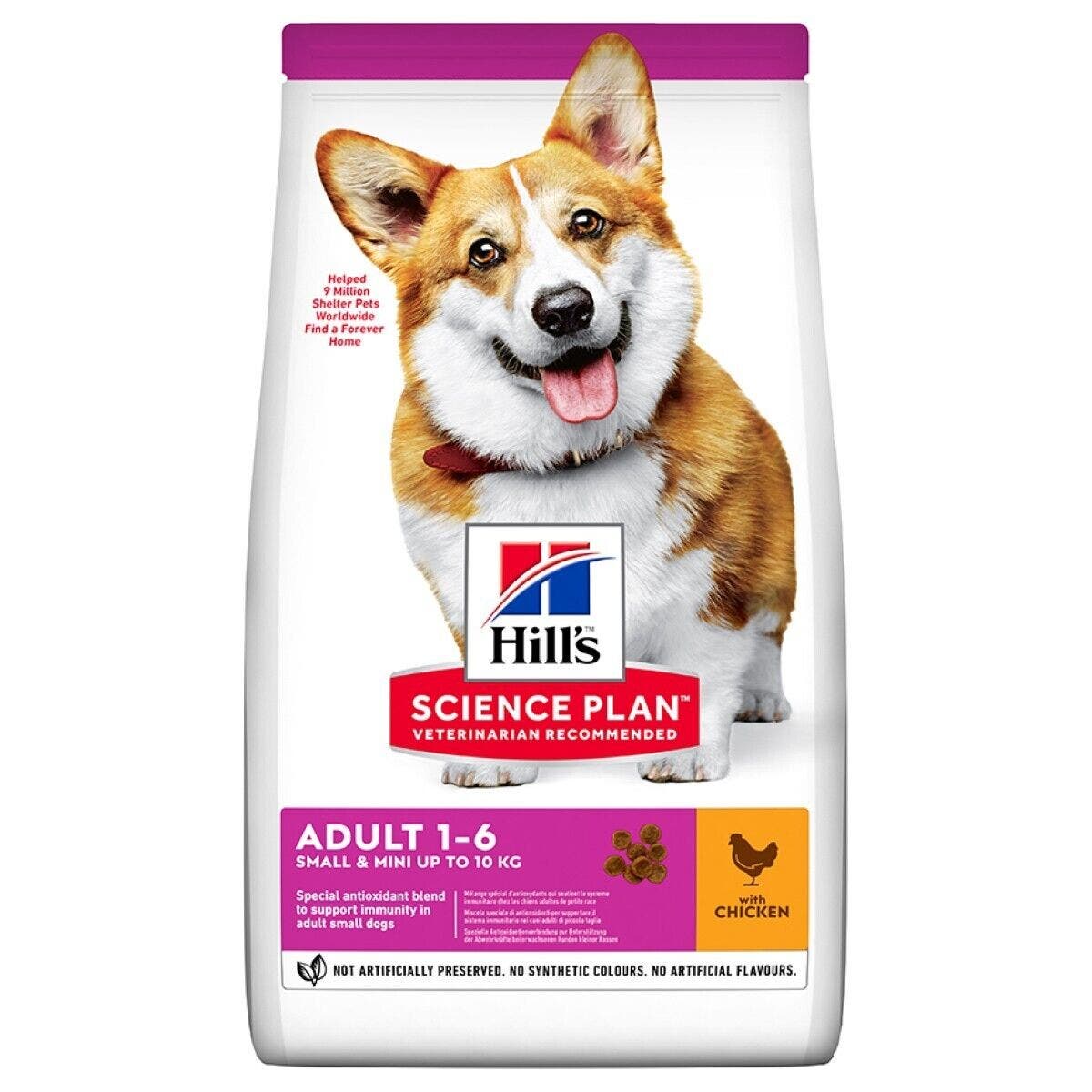 Hill's Science Plan Small & Mini Adult Crocchette con Pollo per Cani Sacco 3 Kg-1