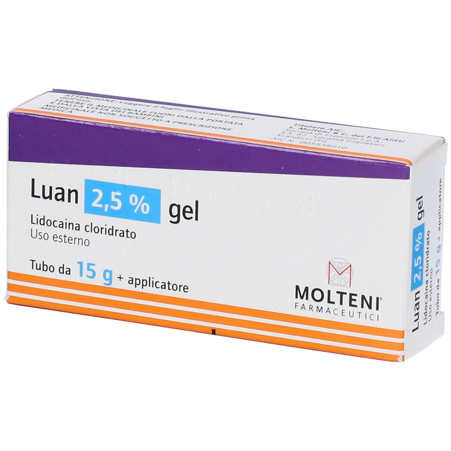 Luan Gel 15g 2,5% + applicatore