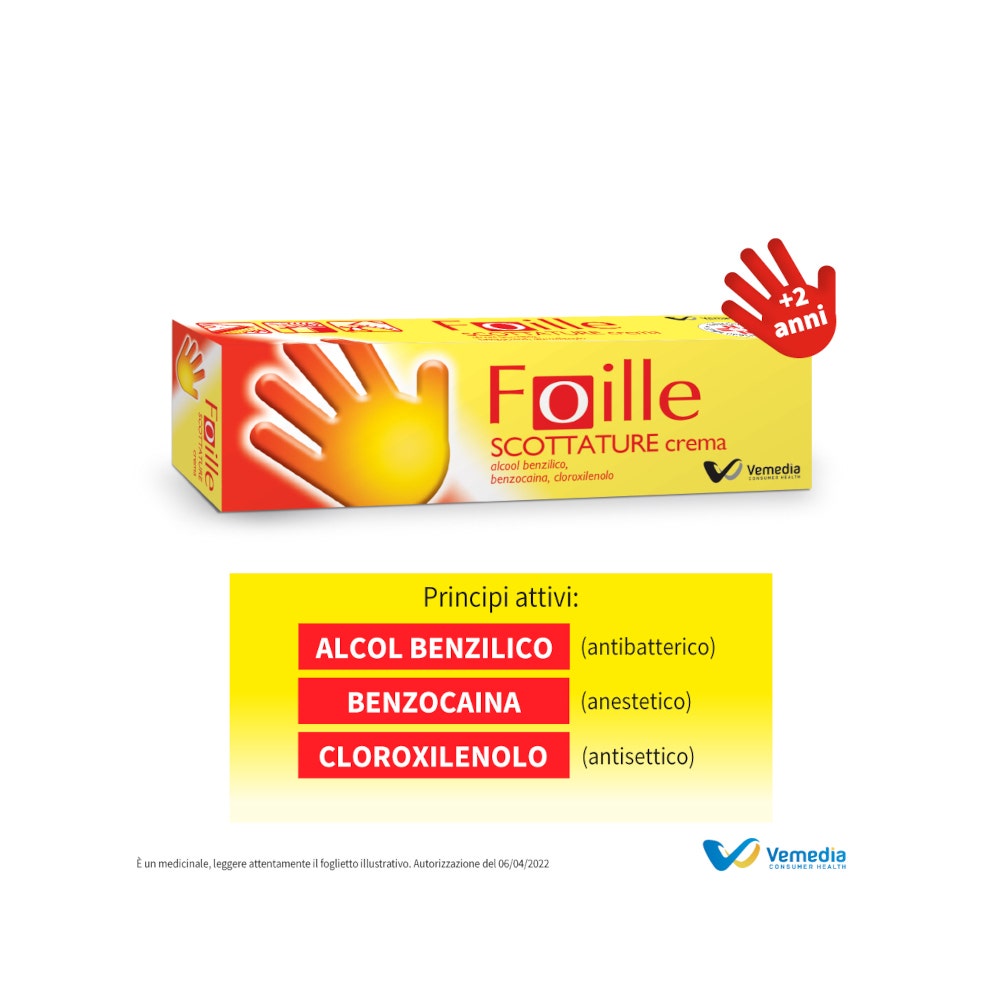 Foille Crema per ustioni, bruciature e scottature domestiche 29,5 g-5
