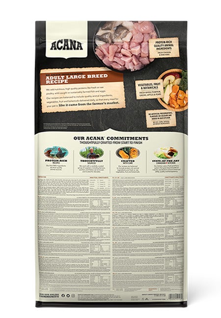 Acana Cane Adult Large Breed Recipe Crocchette Sacco 11,4kg-2