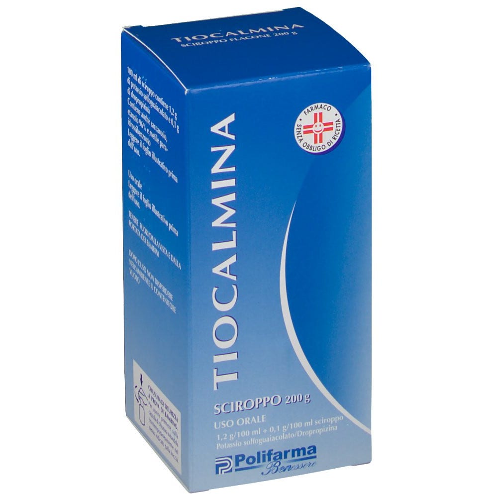 Tiocalmina Sciroppo 200g 1,2g/100ml + 0,1g/100ml-1
