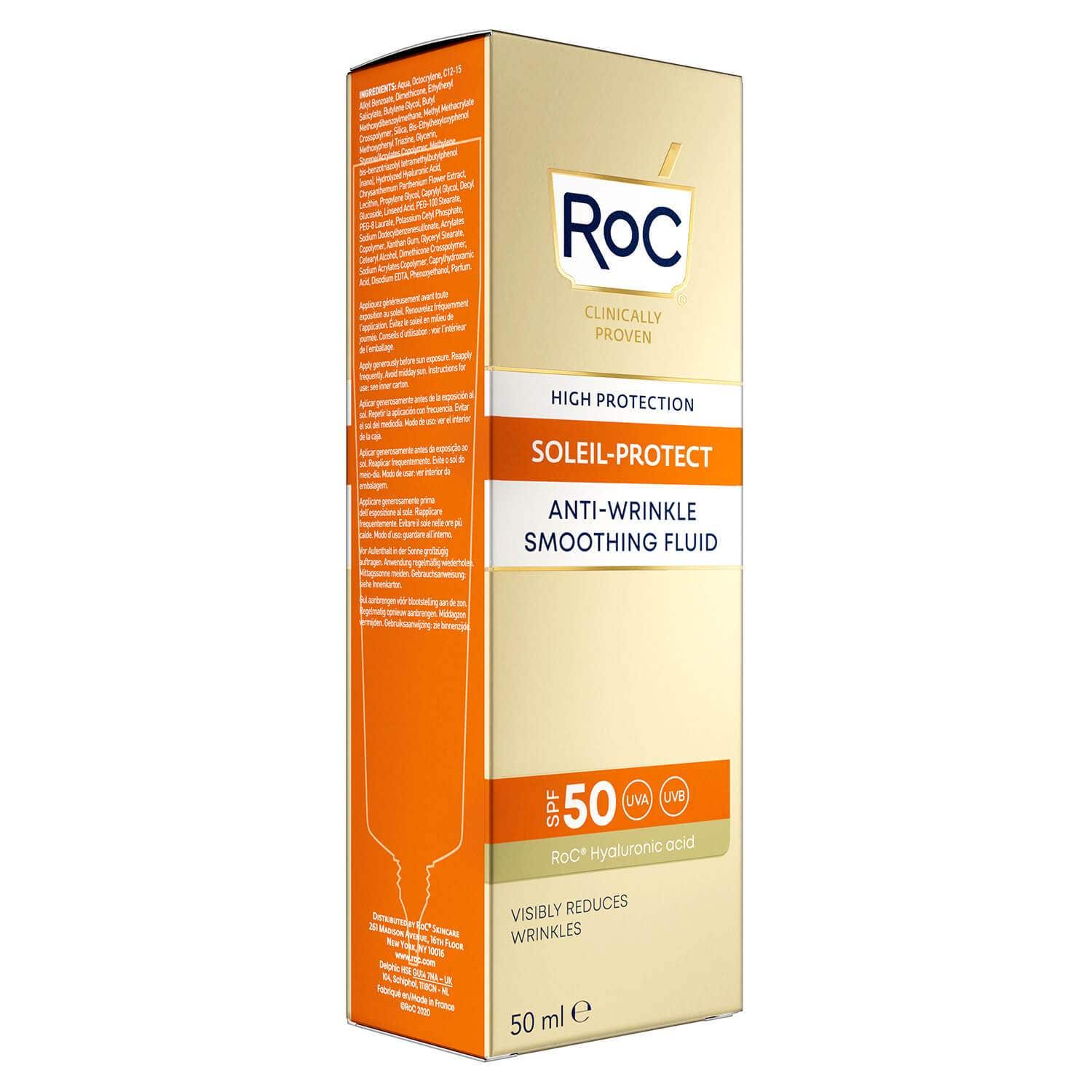 Roc Fluido Solare Viso Anti-Rughe Levigante SPF50+ 50ml  - 3
