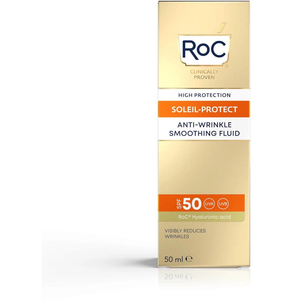 Roc Fluido Solare Viso Anti-Rughe Levigante SPF50+ 50ml  - 4