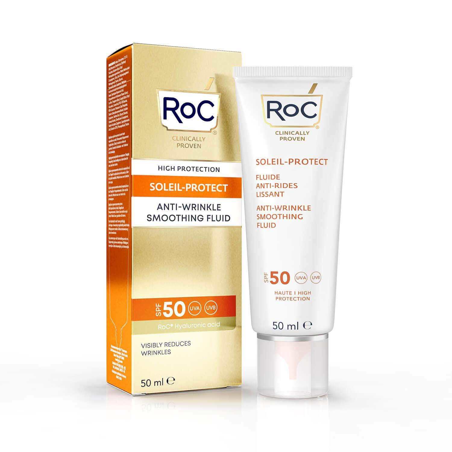 Roc Fluido Solare Viso Anti-Rughe Levigante SPF50+ 50ml  - 5
