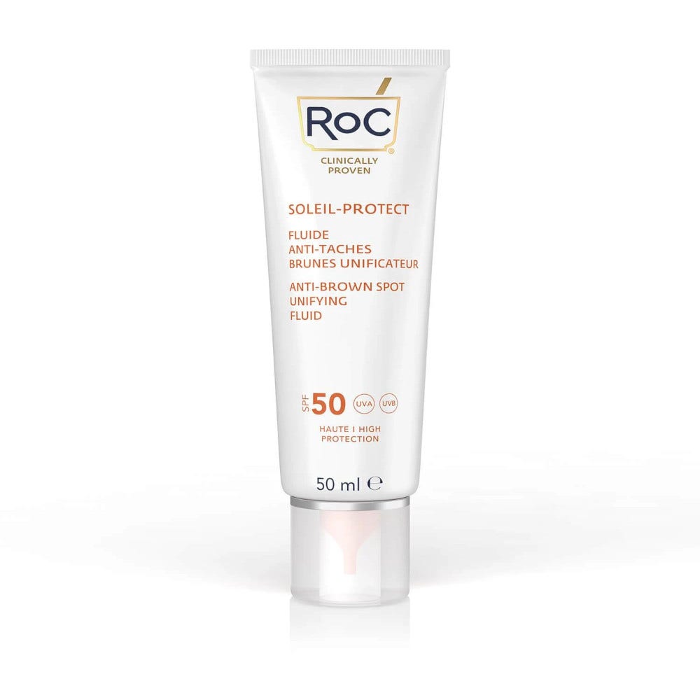 Roc Fluido Solare Viso Anti-Macchie Uniformante SPF50+ 50ml  - 1