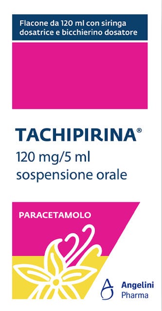 Tachipirina Sciroppo Vaniglia/Caramello Sospensione Orale 120ml 120mg/5ml-2