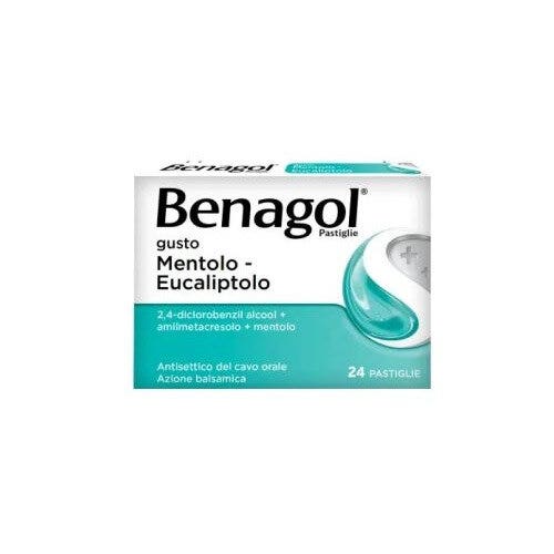 Benagol Mentolo & Eucaliptolo 24 Pastiglie Mal Di Gola-1