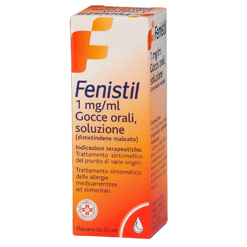 Fenistil Gocce 1 Mg/ml Antistaminico Per Prurito E Allergie Causate Da Medicianali E Alimenti 20 ml