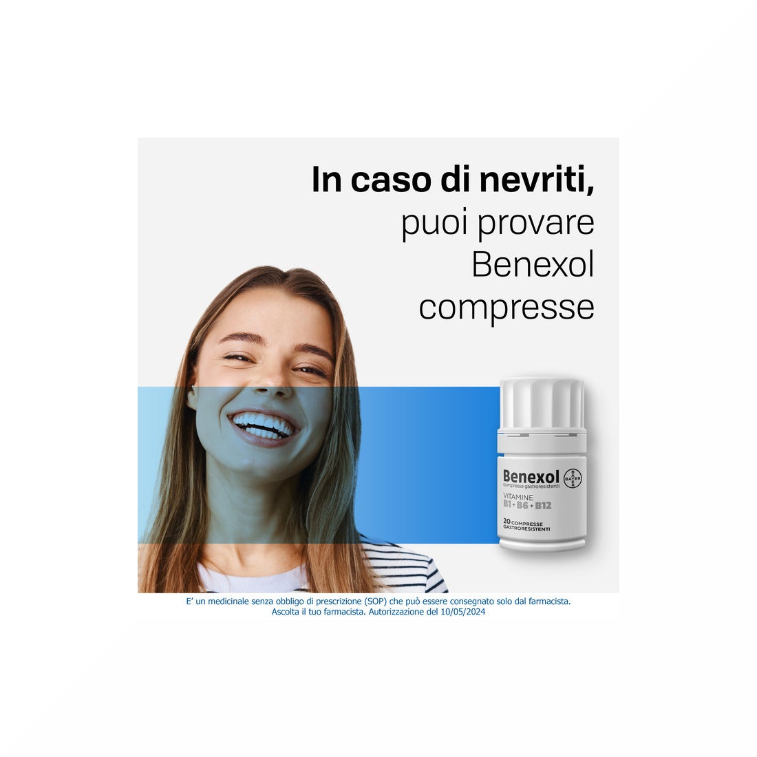 Benexol Trattamento per Carenza di Vitamine Gruppo B con Vitamina B1 B6 B12 20 Cpr Gastroresistenti-12