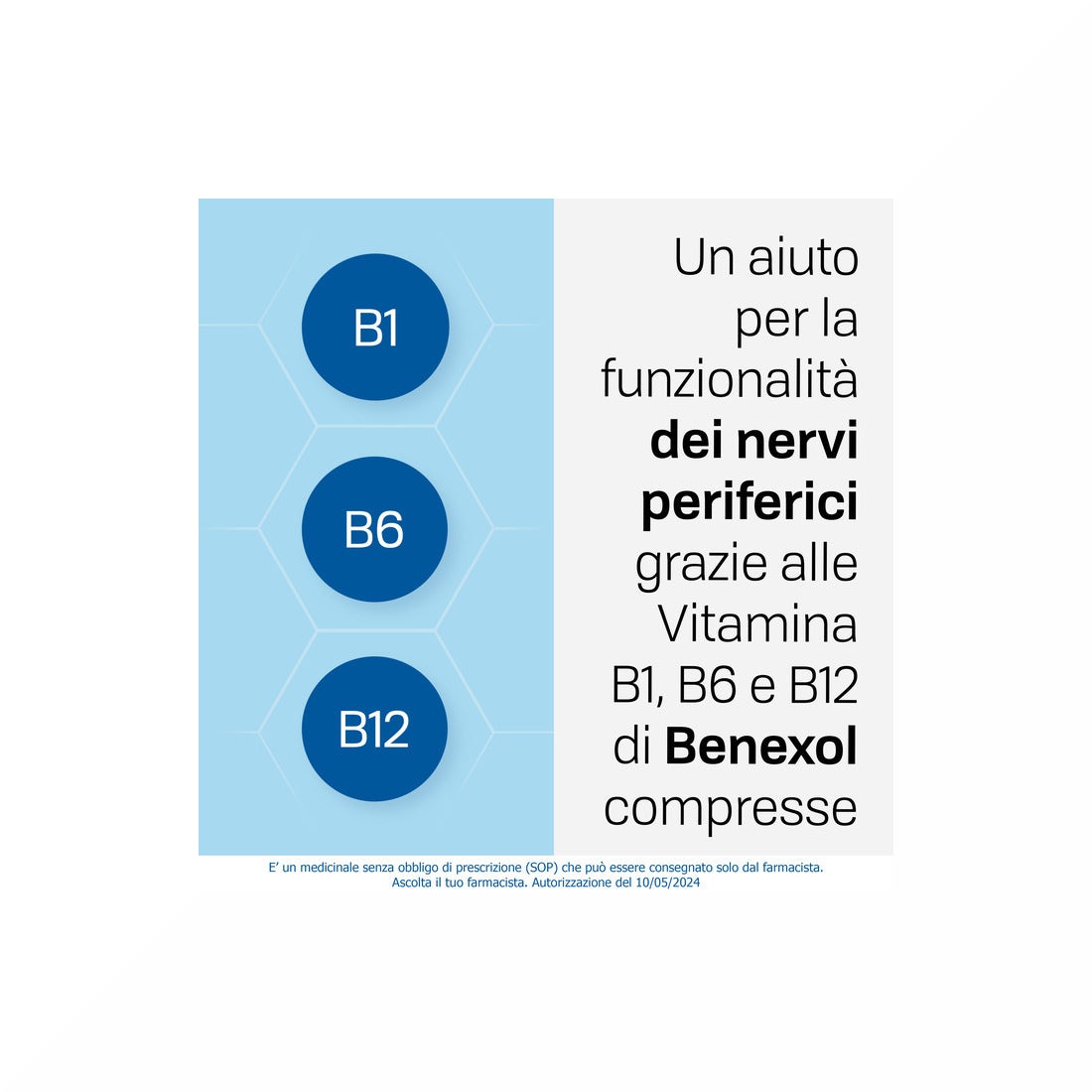 Benexol Trattamento per Carenza di Vitamine Gruppo B con Vitamina B1 B6 B12 20 Cpr Gastroresistenti-14