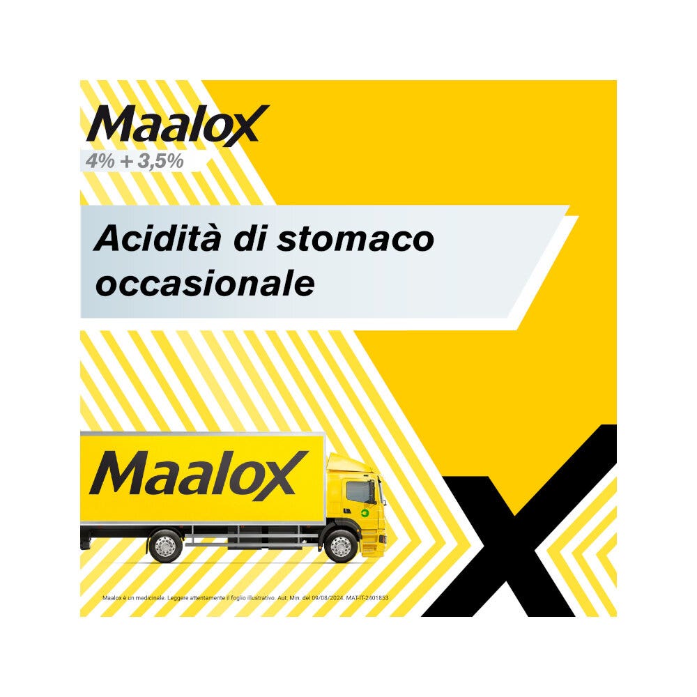 Maalox 400+400 Sospensione Orale Contro Acidità di Stomaco Occasionale 250 ml-3