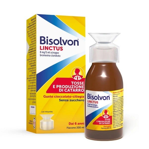 Bisolvon Linctus Sciroppo per Tosse Grassa 200 ml-8