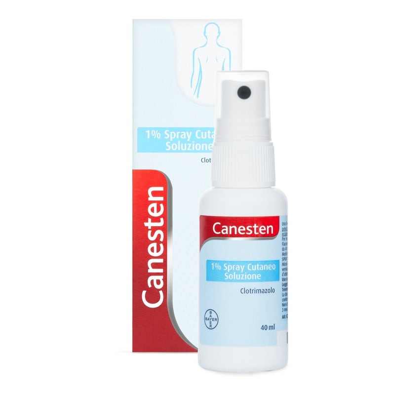 Canesten Spray cutaneo per Funghi e Micosi con Clotrimazolo 1% Antimicotico Antifungino Flacone 40ml-7