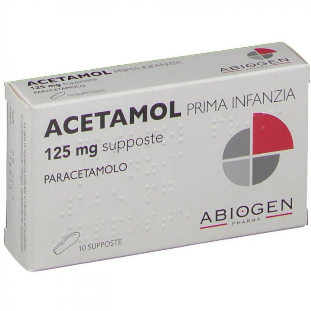 Acetamol Prima Infanzia 10 Supposte 125mg-3