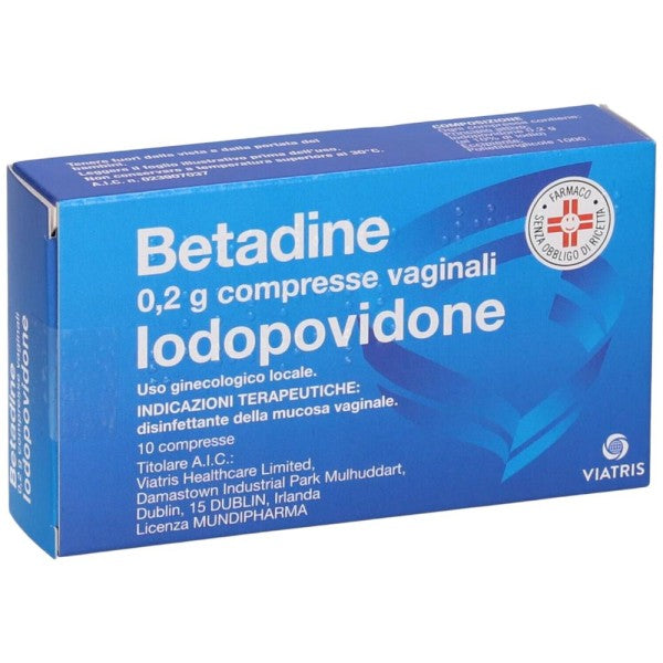 Betadine 10 Compresse Vaginali 200mg
