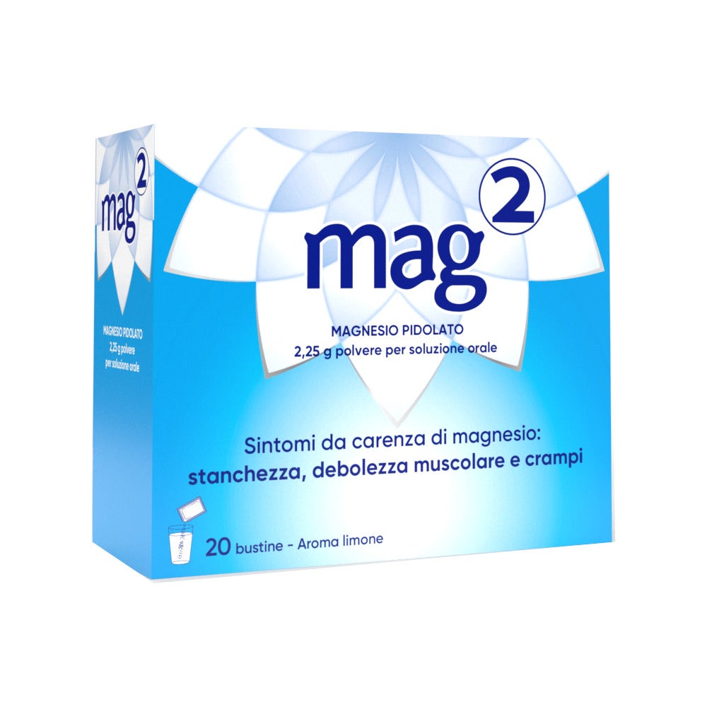 Mag2 Magnesio Pidolato per Stanchezza e Debolezza Muscolare 20 bustine-10