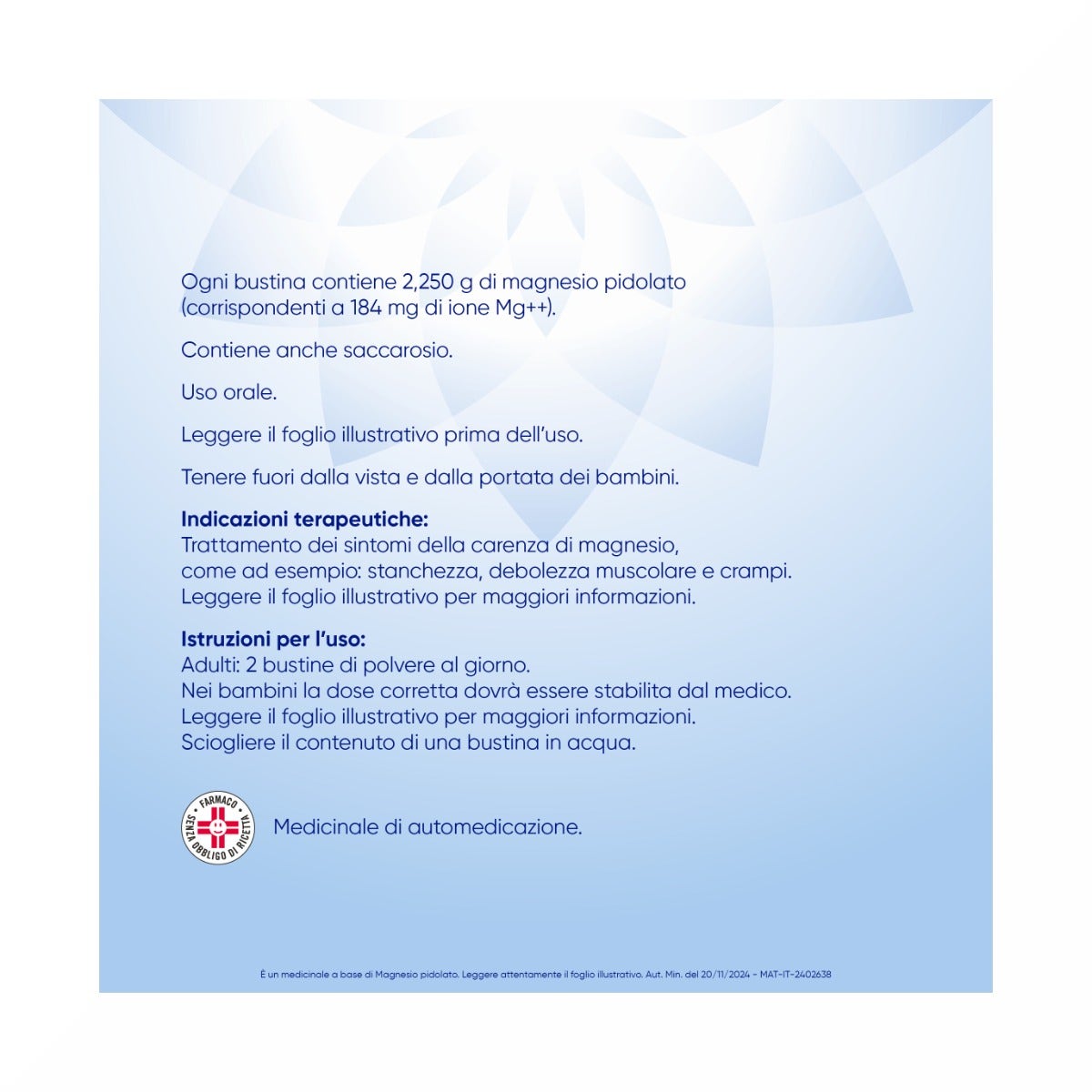 Mag2 Magnesio Pidolato per Stanchezza e Debolezza Muscolare 20 bustine-17