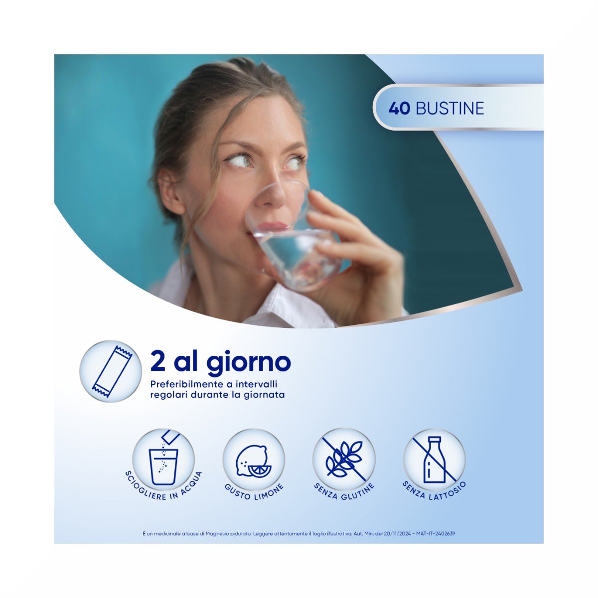 Mag2 Magnesio Pidolato per Stanchezza e Debolezza Muscolare 40 Bustine-13