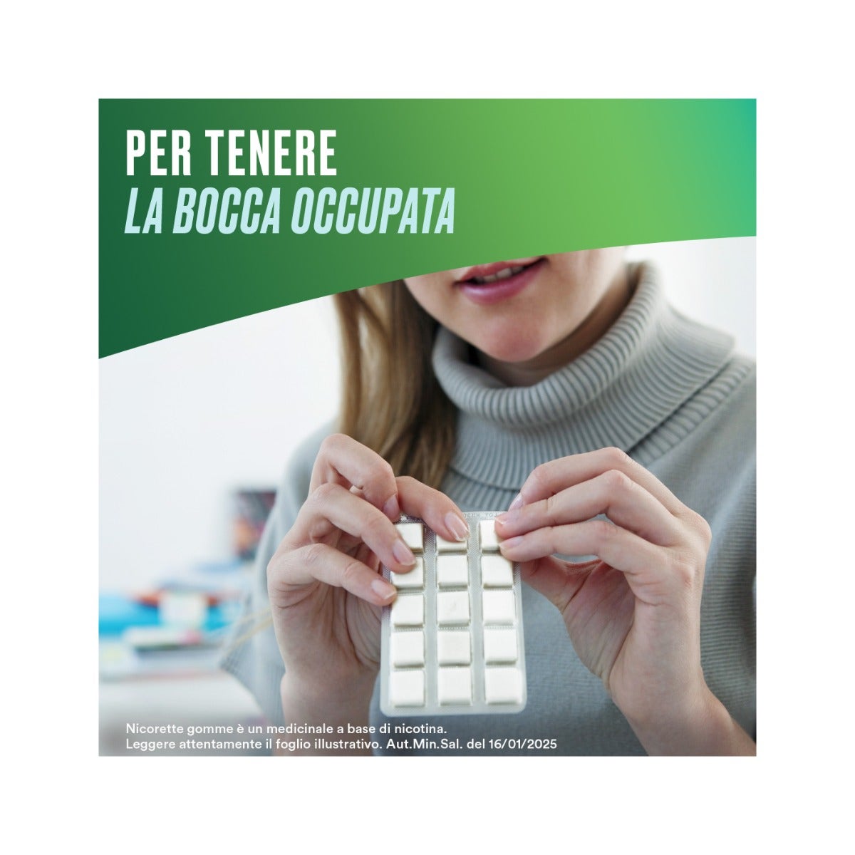 Nicorette 105 Gomme Masticabili 2mg Menta - Sollievo Fumo-4