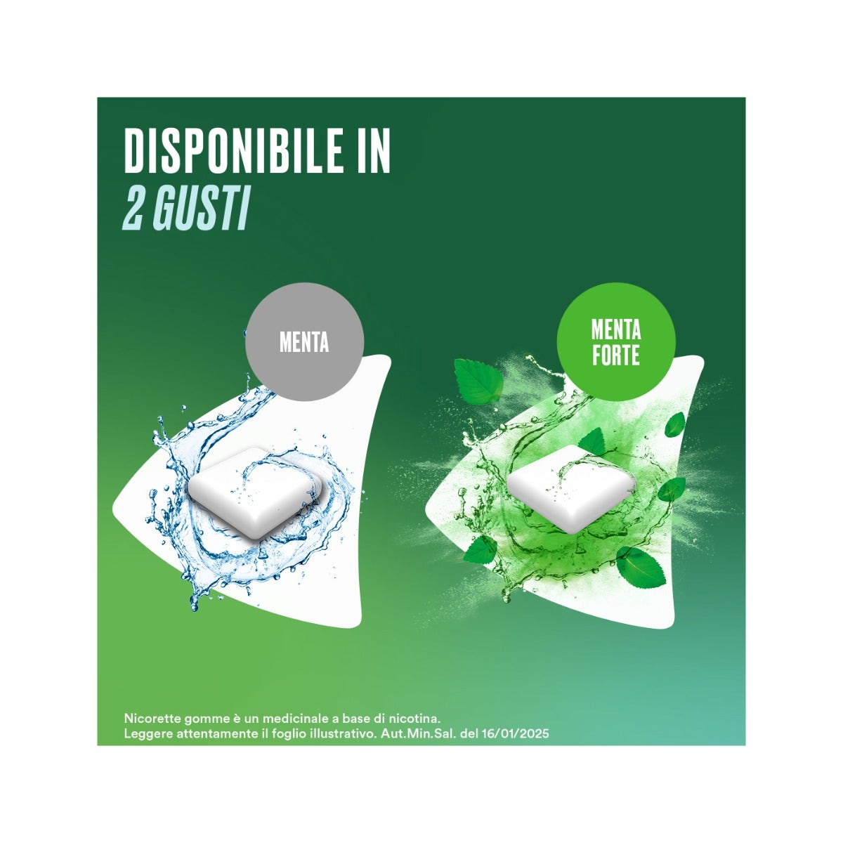 Nicorette 105 Gomme Masticabili 2mg Menta - Sollievo Fumo-7