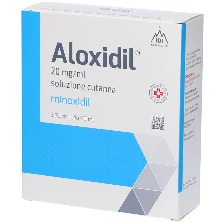 Aloxidil Soluzione Cutanea 20mg/ml 3 Flaconi-5