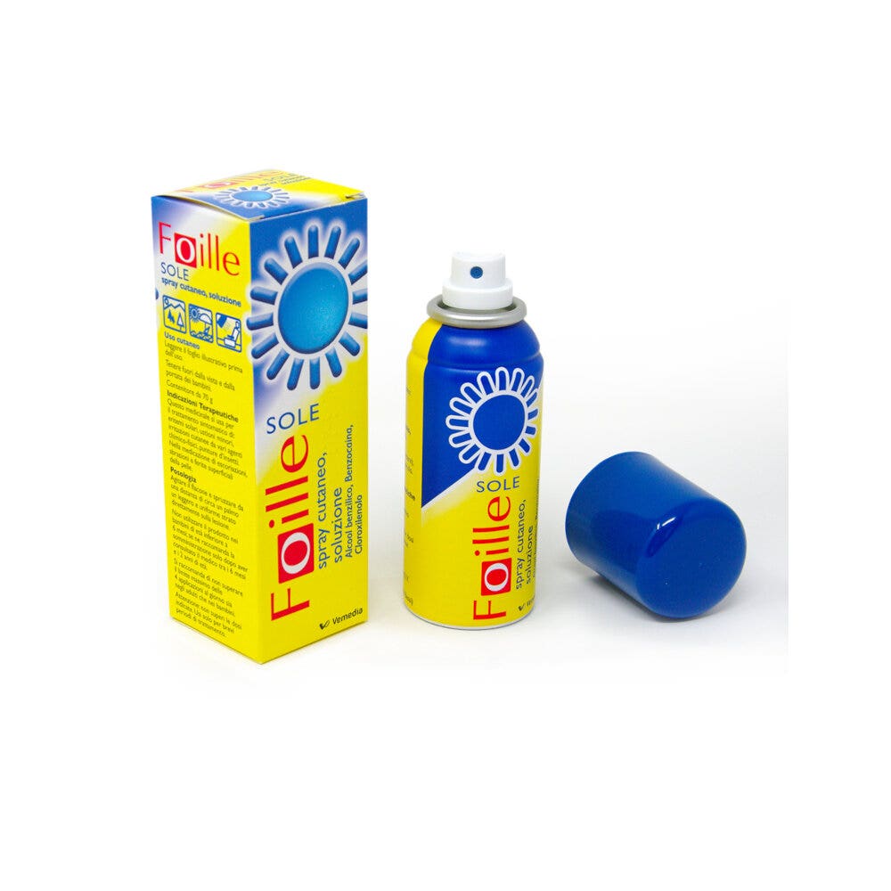 Foille Sole Spray per ustioni solari ed eritemi 70g-15