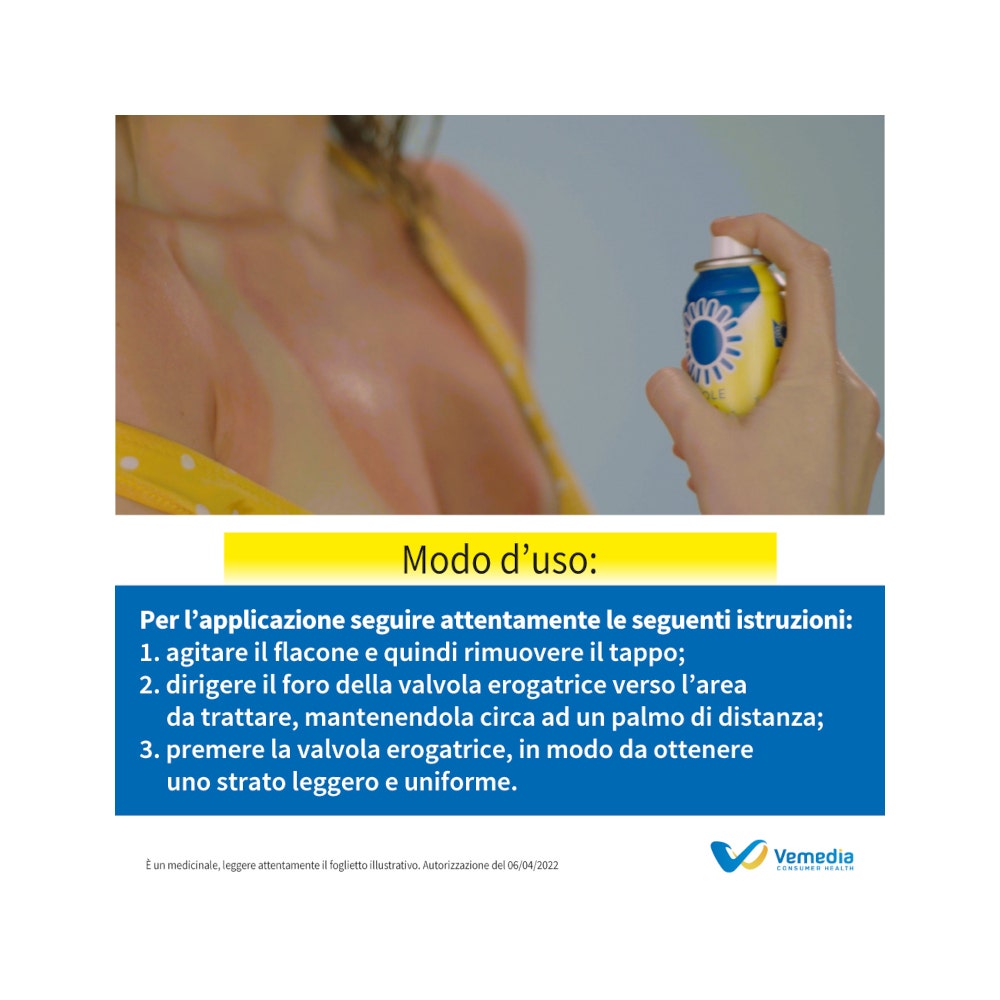 Foille Sole Spray per ustioni solari ed eritemi 70g-13