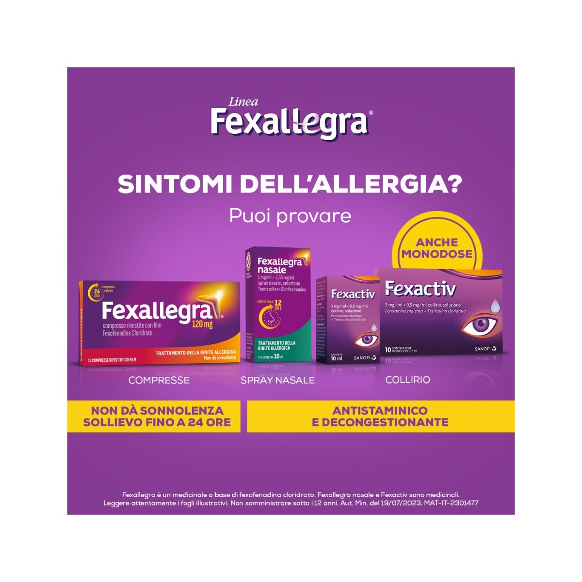 Fexallegra Nasale Antistaminico Decongestionante per Sintomi Allergia 10ml-6