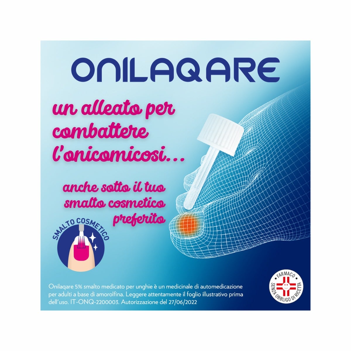 Onilaqare Smalto Medicato Unghie Flacone 2,5ml 5% Con Tappo Applicatore -4