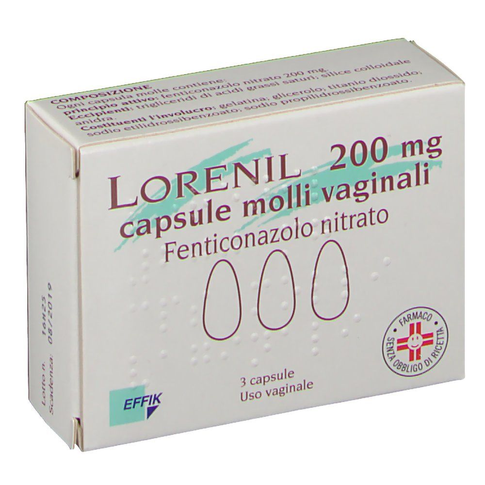 Lorenil 3 Capsule Molli Vaginali 200mg