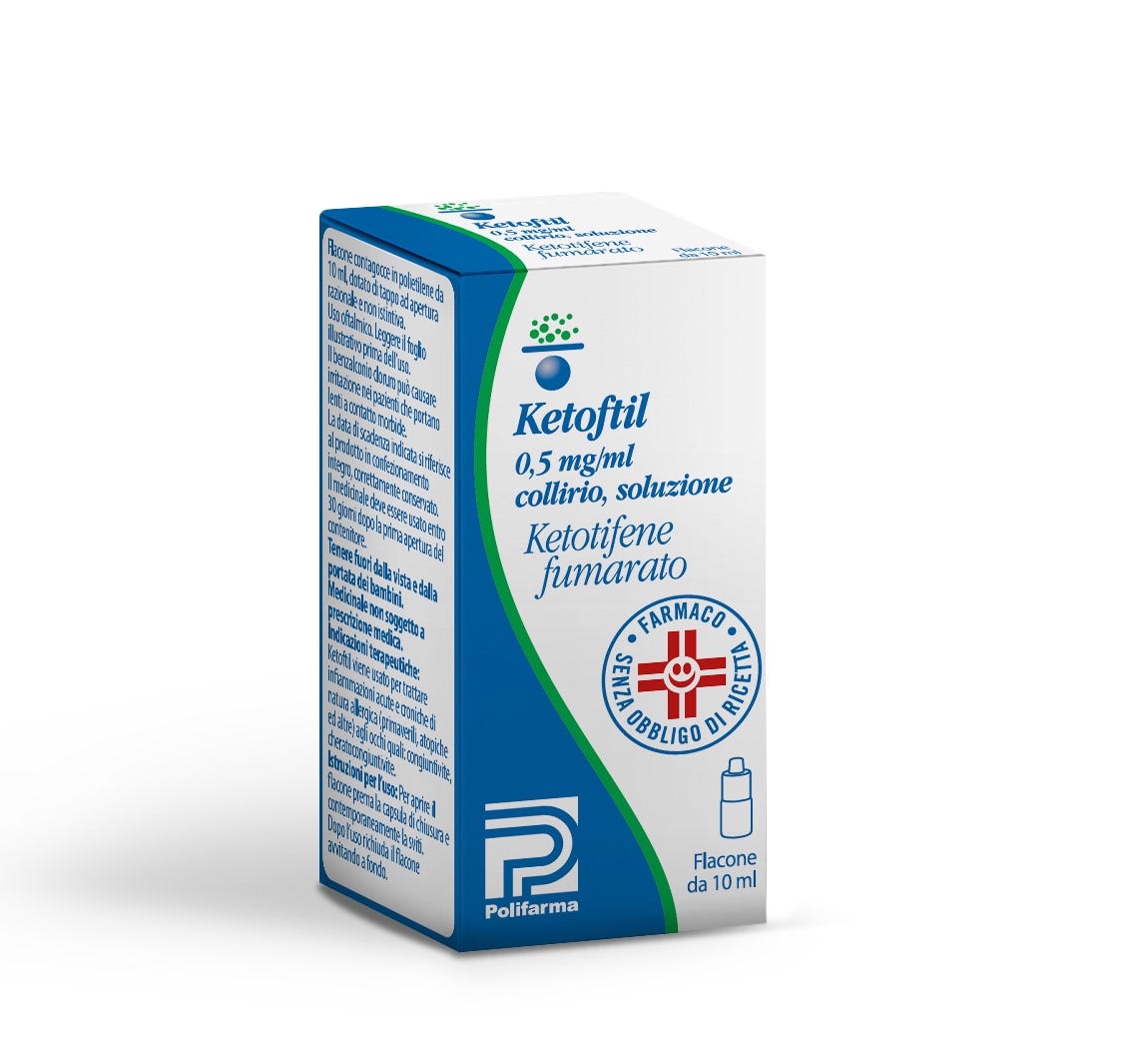 Ketoftil Collirio Flacone 10ml 0,5mg/ml-2
