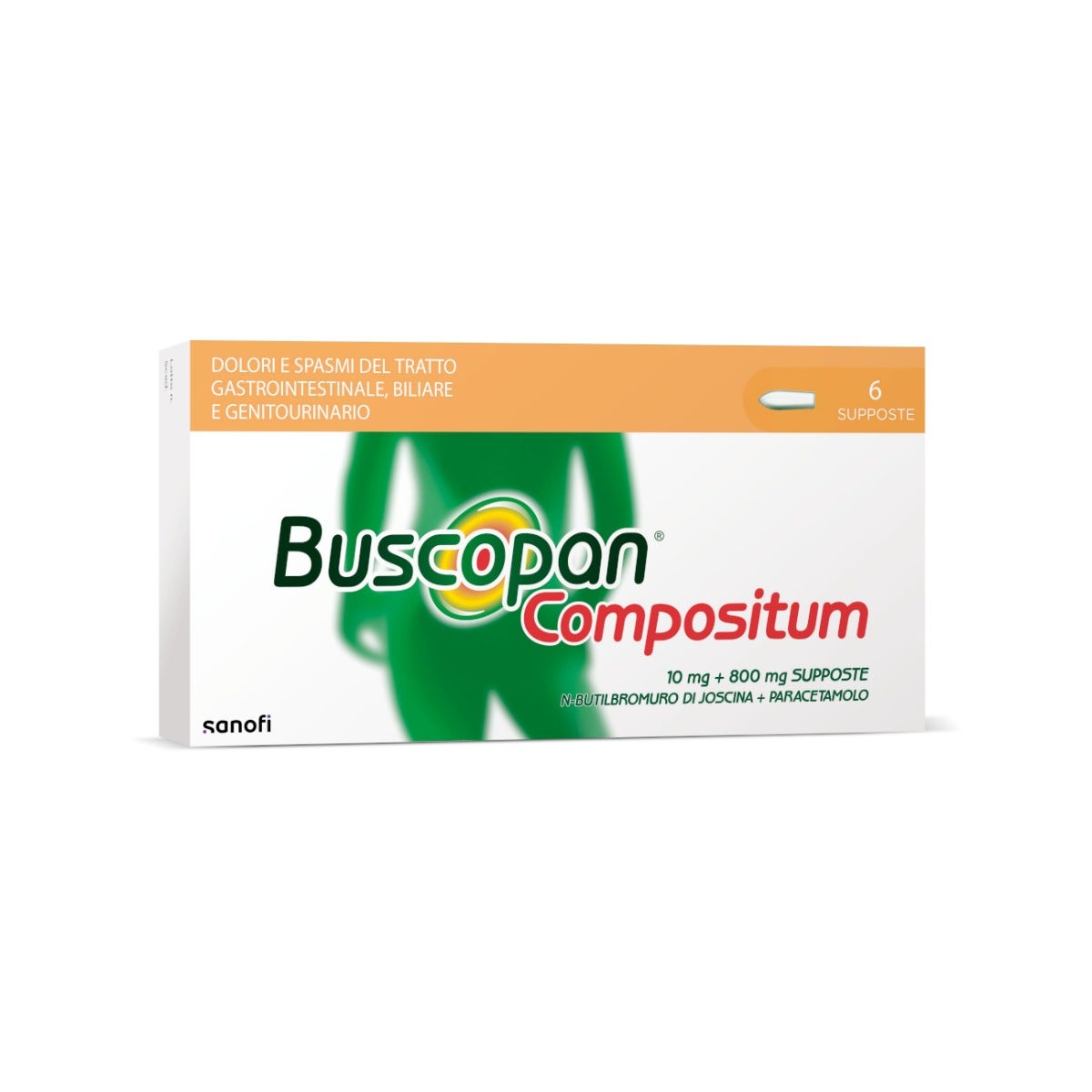 Buscopan Compositum Per Mal di Pancia Forte Crampi Dolori Addominali 6 Supposte-1