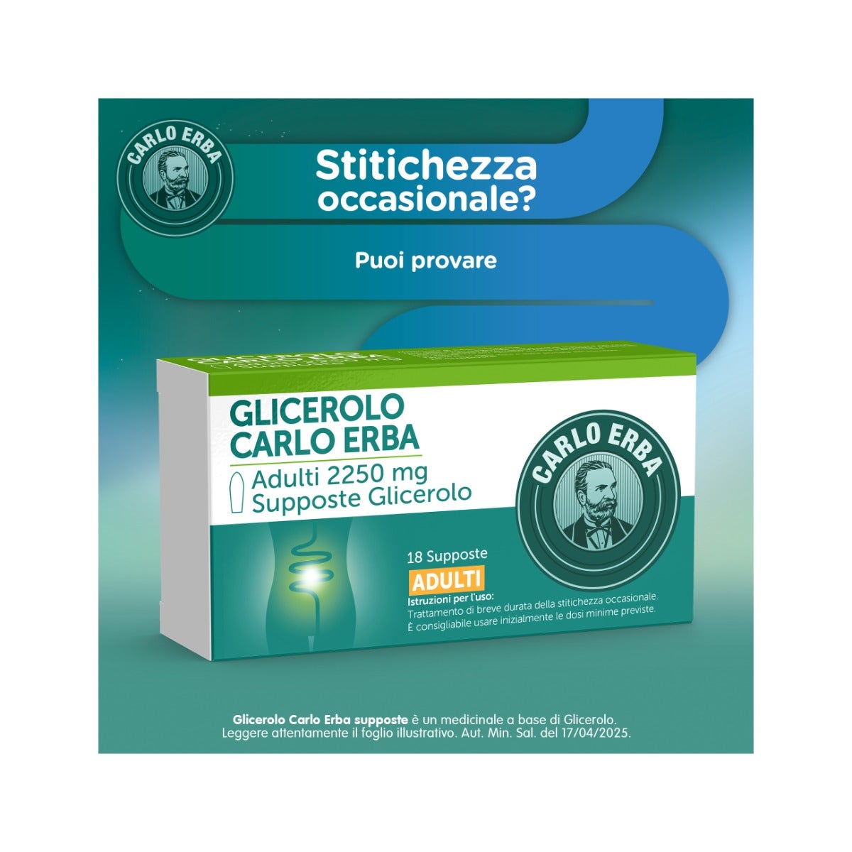 Glicerolo Carlo Erba 18 Supposte Adulti 2250mg-6