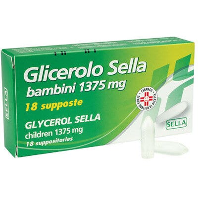 Glicerolo Sella Bambini 18 Supposte Da 1.375mg-2