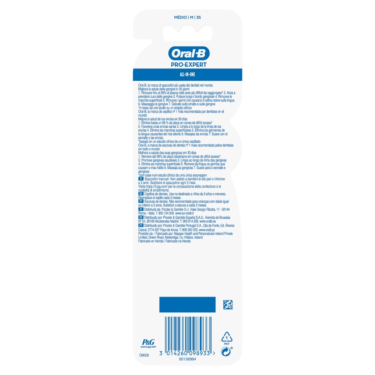Oral-B Manual Spazzolino Pro Expert Tutto In Uno 2 Pezzi-4