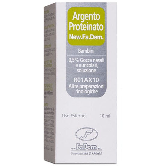 Argento Proteinato New.Fa.Dem. Gocce Nasali Auricolari Bambini 10ml-1