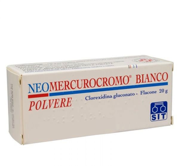 Neomercurocromo Bianco In Polvere Flacone 20g-1